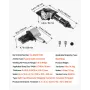 Pneumatic Steel Strapping Machine, 8500 N Tension Force, Metal Strapping Tool Tensioner and Cutter Sealer for 19 mm Width Metal 