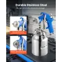 VEVOR Siphon Feed-sprøjtepistol, højforstøvningsluftfarvesprøjtepistol, 1000cc automalingsprøjte med 1,8 mm dyse, justerbar