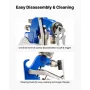 Siphon Feed Spray Gun, High Atomization Air Paint Spray Gun, 1000cc Automotive Paint Sprayer with 1.8 mm Nozzle, Adjustable Flow
