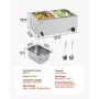 COMMERCIAL ELEKTRISK FOOD VARMER 2-PAN BOLDTOP BUFFET 17L BAIN MARIE