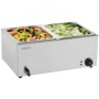 COMMERCIAL ELEKTRISK FOOD VARMER 2-PAN BOLDTOP BUFFET 17L BAIN MARIE