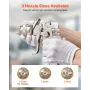 LVLP Air Spray Gun, Gravity Feed Paint Sprayer Gun with 3 Nozzles (1.3/1.4/1.7mm), 600ml Capacity Automotive Paint Sprayer with 