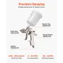 VEVOR LVLP Air Spray Gun, Gravity Feed Paint Sprayer Gun with 3 Nozzles (1.3/1.4/1.7mm), 600ml Capacity Automotive Paint Sprayer