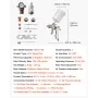 LVLP Air Spray Gun, Gravity Feed Paint Sprayer Gun with 3 Nozzles (1.3/1.4/1.7mm), 600ml Capacity Automotive Paint Sprayer with 