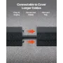 Drop Over Cable Cover, 7,938 kg/Axle Load Capacity, Heavy Duty Cable Hose Protector Ramp, Floor Cord Cover, for High Walking Tra