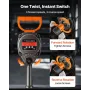 1-Inch Air Impact Wrench, Twin Hammer Air Impact Gun, Up to 1626N.m Reverse Torque, 4600RPM 6-Speed Pneumatic Wrench for Heavy D