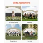 Portable Folding Bench, 6 Seat Soccer Bench with Storage Pockets Cup Holders & Carrying Bag, Lightweight Sideline Seating with S