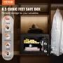 Safe, 14.2 L Home Safe, Steel Security Safe with Digital Keypad and 2 Keys, Wall-Mounted Cabinet Safe Protect Cash, Gold, Jewelr