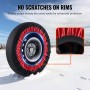 2PCS Thickened Snow Socks for Tires Snow Traction Tire Cover-Extra Large