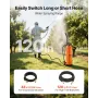 Industrial Concrete Sprayer with Wheeled Cart, 19L Stainless Steel Sprayer, Heavy Duty Tri-Poxy Pump Sprayers, 52cm Wand, 1.2m &