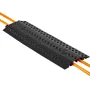Drop Over Cable Cover, 7,938 kg/Axle Load Capacity, Heavy Duty Cable Hose Protector Ramp, Floor Cord Cover, for High Walking Tra