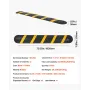 VEVOR 1830MM Gummi Speed ​​Bump, 2 Kanal, Heavy Duty Trafik Speed ​​Bump, 9.979 kg/aksel bæreevne, kabelbeskytter rampe med
