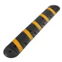 1830MM Rubber Speed Bump, 2 Channel, Heavy Duty Traffic Speed Hump, 9,979 kg/axle Load Capacity, Cable Protector Ramp with Expan