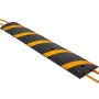 1830MM Rubber Speed Bump, 2 Channel, Heavy Duty Traffic Speed Hump, 9,979 kg/axle Load Capacity, Cable Protector Ramp with Expan