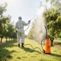 Industrial Concrete Sprayer with Wheeled Cart, 14L Stainless Steel Sprayer, Heavy Duty Tri-Poxy Pump Sprayers, 52cm Wand, 1.2m &