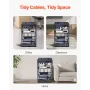 16U Open Frame Network Rack, 585 mm Depth, Wall Mounted or Floor Standing Server Rack, Heavy Duty 4 Post, with Vented Shelves & 