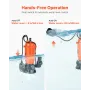 1500W Submersible Trash Pump, 21000 L/H, Cast Iron Submersible Sump Sewage Pump with Automatic Float Switch, 18M Max Lift, Drain