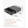 VEVOR 3U Rack Mount Drawer, 22.68 kg Max Load-Bearing, Lockable Server Cabinet Case, Sliding Drawer with Lock and Cable Manageme