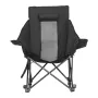 opvarmet campingstol, 3 varmeindstillinger, polstret foldbar