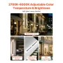 Outdoor Wall Lights, 2 Pack, 1200 mm Long Strip Modern Exterior Wall Sconce Light Fixtures, 2700K-6000K, IP65 Waterproof Anti-Ru