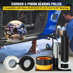 Carrier & Pinion Bearing Puller, kompatibel med Danaâ 30,40,50,60,70, Â 80, Â Fordâ 10.25 "Â Lejer, Pinion Puller Tool med 3