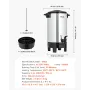 kommerciel kaffeurne, 30 kopper 4,5 l dispenser til varme