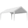 Carport Replacement Canopy, 3.6 x 6 m Potable Garage Tent Top Tarp, UV-Resistant & Waterproof Car Shelter Tarp, Heavy Duty Car P