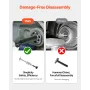 Blind Hole Bearing Puller Set, 16-in-1 Inner Bearing Race and Seal Extractor Kit, 16 PCS Slide Hammer Pilot Insert Inner Interna