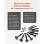 Blind Hole Bearing Puller Set, 16-in-1 Inner Bearing Race and Seal Extractor Kit, 16 PCS Slide Hammer Pilot Insert Inner Interna