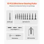 Blind Hole Bearing Puller Set, 16-in-1 Inner Bearing Race and Seal Extractor Kit, 16 PCS Slide Hammer Pilot Insert Inner Interna