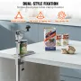 Commercial Can Opener, Heavy-Duty Manual Tabletop Cans Opener for Cans Up to 300 mm Height, Height-Adjustable Can Openers Fixed 