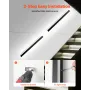 Outdoor Wall Lights, 2 Pack, 1000 mm Long Strip Modern Exterior Wall Sconce Light Fixtures, 2700K-6000K, IP65 Waterproof Anti-Ru