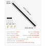 Outdoor Wall Lights, 2 Pack, 1200 mm Long Strip Modern Exterior Wall Sconce Light Fixtures, 3000K Warm White, IP65 Waterproof An