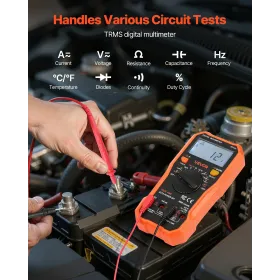 Digital Multimeter, 6000-Count TRMS DC/AC Voltmeter