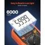 VEVOR Digital Multimeter, 6000-Count TRMS DC/AC Voltmeter Strømtester, Professionelt NCV Multimeter til Strømspændingsmodstand