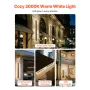 VEVOR Outdoor Wall Lights, 2 Pack, 1000 mm Long Strip Modern Exterior Wall Sconce Light Fixtures, 3000K Warm White, IP65 Waterpr