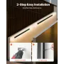 Outdoor Wall Lights, 2 Pack, 800 mm Long Strip Modern Exterior Wall Sconce Light Fixtures, 3000K Warm White, IP65 Waterproof Ant