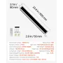 Outdoor Wall Lights, 2 Pack, 600 mm Long Strip Modern Exterior Wall Sconce Light Fixtures, 2700K-6000K, IP65 Waterproof Anti-Rus