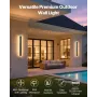 VEVOR Outdoor Wall Light, 600 mm, Long Strip Modern Exterior Wall Sconce Light Fixtures, 3000K Warm White, IP65 Waterproof, Anti