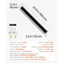 Outdoor Wall Light, 600 mm, Long Strip Modern Exterior Wall Sconce Light Fixtures, 3000K Warm White, IP65 Waterproof, Anti-Rust 