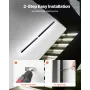 udendørs væglamper, 2 stk., 1000 mm lange RGB moderne udvendige