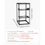 VEVOR 20U Open Frame Network Rack, 585 mm Depth, Wall Mounted or Floor Standing Server Rack, Heavy Duty 4 Post, with Vented Shel