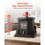 VEVOR Oscillating Spindle Sander, 2000RPM Benchtop Spindle Sander with 6 Sleeves (12.7–76.2 mm), 15 mm Stroke & Dust Connection 