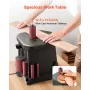 Oscillating Spindle Sander, 2000RPM Benchtop Spindle Sander with 6 Sleeves (12.7–76.2 mm), 15 mm Stroke & Dust Connection Port f