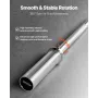 4FT Barbell Bar, Fits 2-Inch Weight Plates, Chrome Plated Barbell Bar with Knurled Grip for Strength Training, Weightlifting, Sq