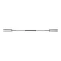 VEVOR 4FT Barbell Bar, Fits 2-Inch Weight Plates, Chrome Plated Barbell Bar with Knurled Grip for Strength Training, Weightlifti