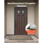 Front Door Mat, 1194 x 813 mm Commercial Floor Mat for Indoor and Outdoor, Modern Stylish Carpet with TPE Backing, Heavy Duty Wa
