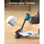 Sheet Metal Shear, Throatless Rotary Hand Shear, 16 Gauge Mild Steel Sheet Cutter with 1.5 mm Capacity, with Solid Construction,