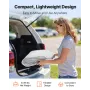 Carport Replacement Canopy, 6 x 4 m Potable Garage Tent Top Tarp with Sidewalls, UV-Resistant & Waterproof, Heavy Duty Car Shelt