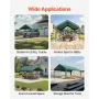 Carport Replacement Canopy, 3 x 6 m Potable Garage Tent Top Tarp, UV-Resistant & Waterproof Car Shelter Tarp, Heavy Duty Car Por
